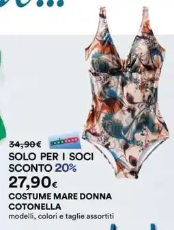 Coop COSTUME MARE DONNA COTONELLA offerta