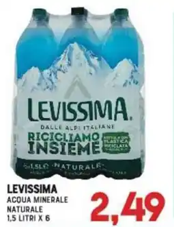 Gran Risparmio Levissima acqua minerale naturale offerta