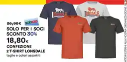 Coop Confezione 2 T-shirt Lonsdale offerta
