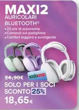 Coop MAXI2 Auricolari Bluetooth offerta