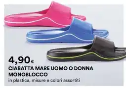Coop CIABATTA MARE UOMO O DONNA MONOBLOCCO offerta