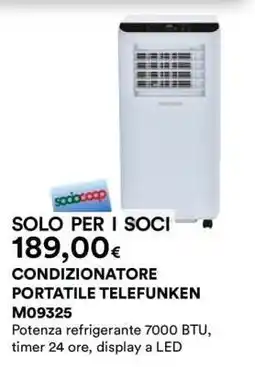 Coop CONDIZIONATORE PORTATILE TELEFUNKEN M09325 offerta