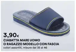 Coop CIABATTA MARE UOMO O RAGAZZO MODELLO CON FASCIA offerta