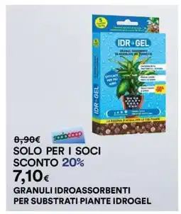 Coop GRANULI IDROASSORBENTI PER SUBSTRATI PIANTE IDROGEL offerta