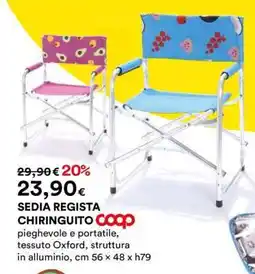 Coop SEDIA REGISTA CHIRINGUITO offerta