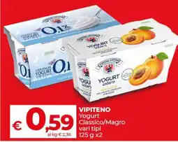 Coop VIPITENO Yogurt Classico/Magro vari tipi offerta