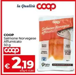 Coop COOP Salmone Norvegese Affumicato 50 g offerta