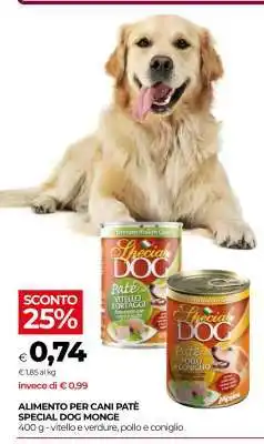 Coop ALIMENTO PER CANI PATÈ SPECIAL DOG MONGE offerta