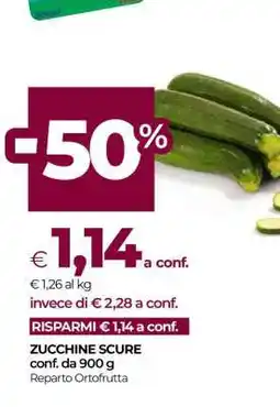 Coop ZUCCHINE SCURE offerta
