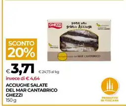 Coop ACCIUGHE SALATE DEL MAR CANTABRICO GHEZZI offerta