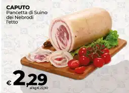 Coop CAPUTO Pancetta di Suino dei Nebrodi offerta