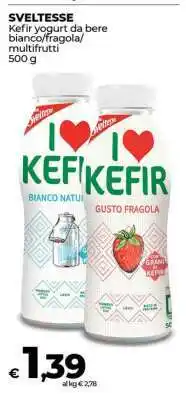 Coop SVELTESSE Kefir yogurt offerta