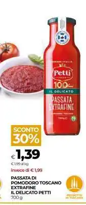 Coop Passata di Pomodoro Toscano Extrafine Il Delicato Petti offerta