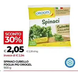 Coop Spinaci Cubello Foglia Più Orogel offerta