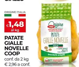 Coop PATATE GIALLE NOVELLE COOP offerta