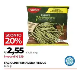 Coop Fagiolini Primavera Findus offerta