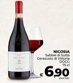 Coop NICOSIA Sabbie di Sutta Cerasuolo di Vittoria DOCG offerta