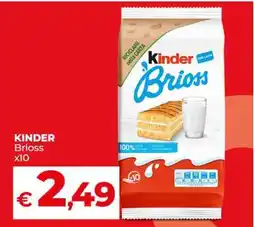 Coop KINDER Brioss x10 offerta