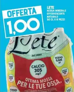 Gran Risparmio Lete acqua minerale effervescente naturale offerta