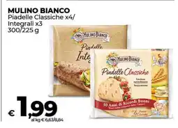 Coop MULINO BIANCO Piadelle Classiche x4/Integrali x3 offerta
