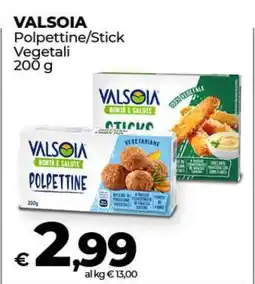Coop VALSOIA Polpettine/Stick Vegetali offerta