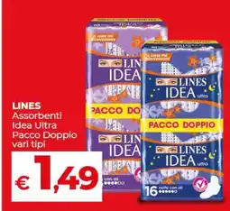 Coop LINES Assorbenti Idea Ultra Pacco Doppio offerta