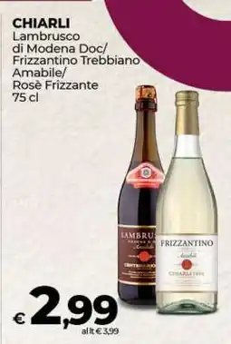 Coop CHIARLI offerta