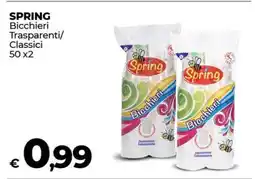 Coop SPRING Bicchieri Trasparenti/Classici 50x2 offerta