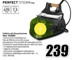 MediaWorld PERFECT STEAM PRO Caldaia ad alta pressione Mod. DG8666 offerta