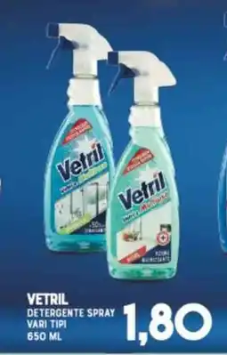 Gran Risparmio Vetril detergente spray vari tipi offerta