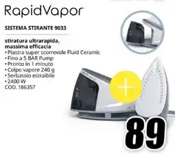 MediaWorld Rapid vapor sistema stirante 9033 offerta