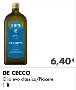 Iper Tosano DE CECCO Olio evo classico/Piacere offerta