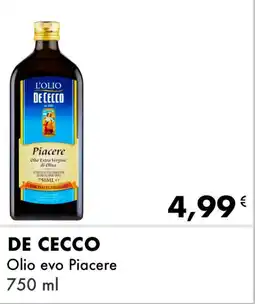 Iper Tosano DE CECCO Olio evo Piacere offerta