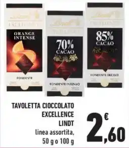Conad City Tavoletta cioccolato excellence LINDT offerta
