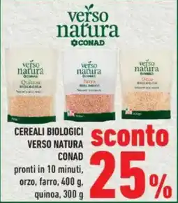 Conad City Cereali biologici verso natura CONAD offerta