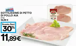 Coop Sottilissime di petto di pollo AIA offerta
