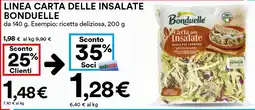 Coop Linea carta delle insalate BONDUELLE offerta