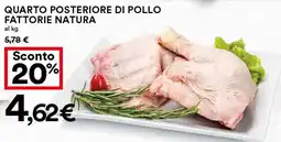 Coop Quarto posteriore di pollo fattorie natura offerta