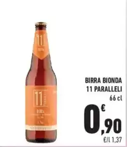 Conad City Birra bionda 11 PARALLELI offerta