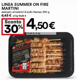 Coop Linea summer on fire MARTINI offerta