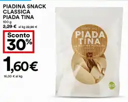 Coop Piadina snack classica PIADA TINA offerta
