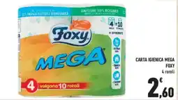 Conad City Carta igienica mega FOXY offerta