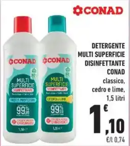 Conad City Detergente multi superficie disinfettante CONAD offerta
