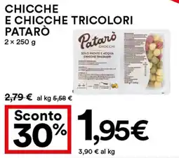 Coop Chicche e chicche tricolori PATARÒ offerta