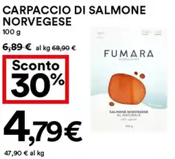 Coop Carpaccio di salmone NORVEGESE offerta