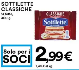Coop Sottilette CLASSICHE offerta