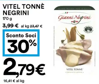 Coop Vitel tonnè NEGRINI offerta