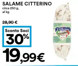 Coop Salame CITTERINO offerta