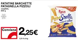 Coop Patatine barchette patasnella PIZZOLI offerta