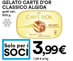Coop Gelato carte d'or classico ALGIDA offerta